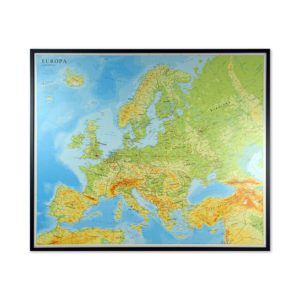 Stor karta över Europa för markering med nålar