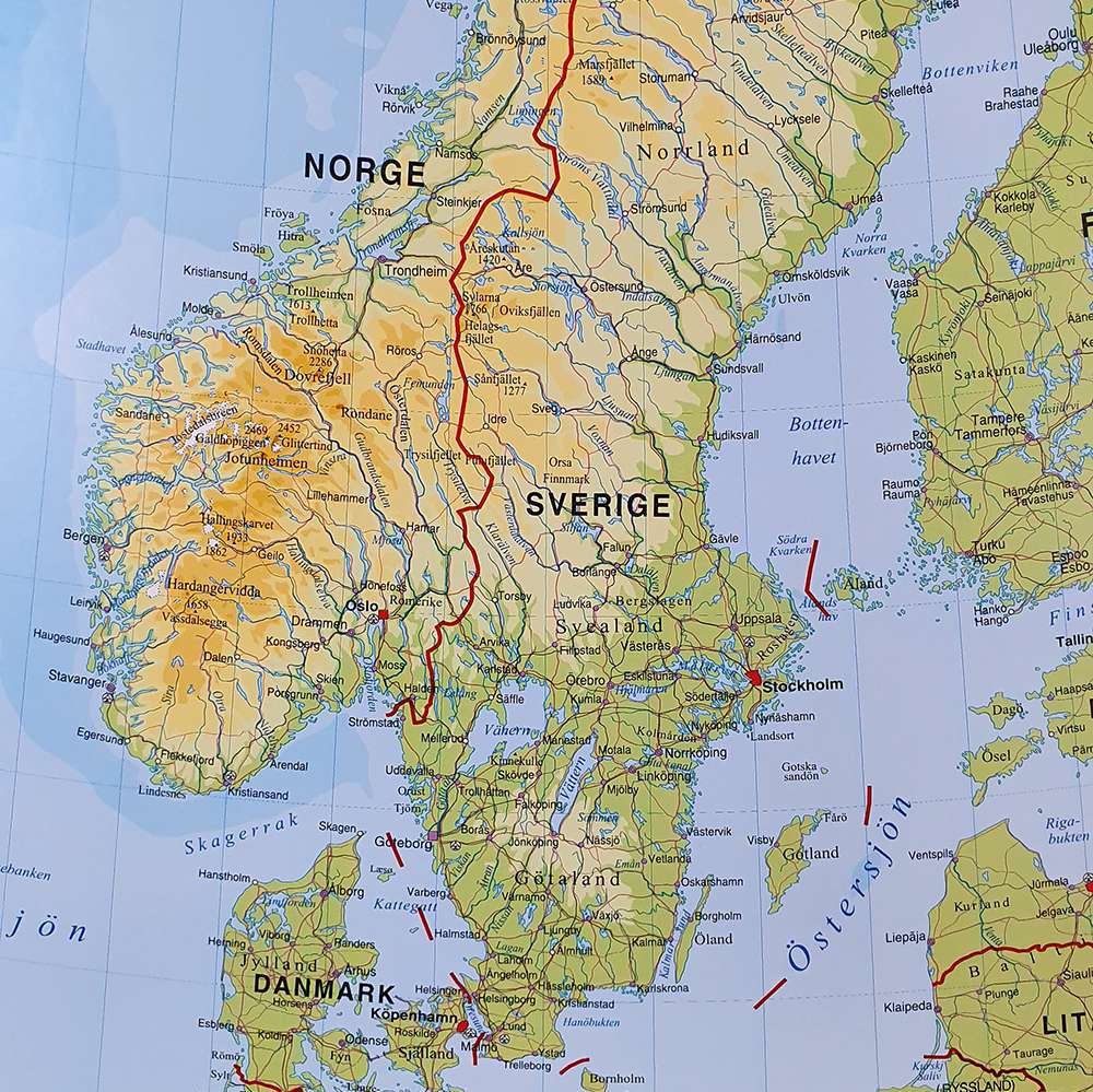 En Karta över Sverige | Karta Mellersta