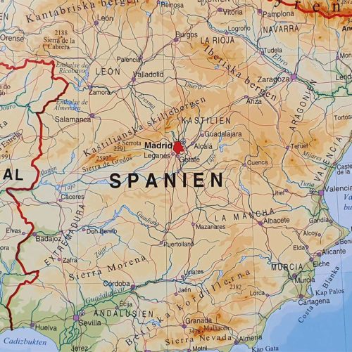 väggkarta-för-nålar-karta-över-Europa-Spanien
