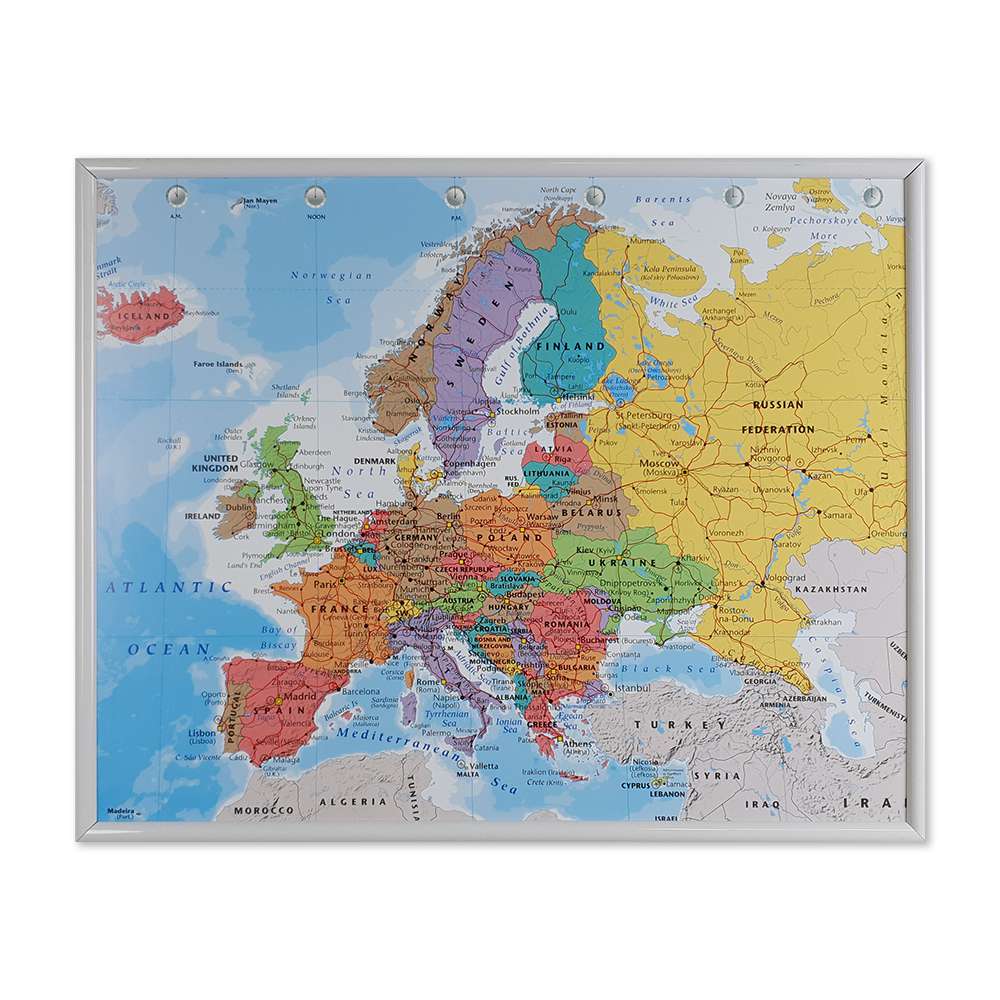 Liten karta över Europa för nålar - Kartkungen Kartor för nålmarkering