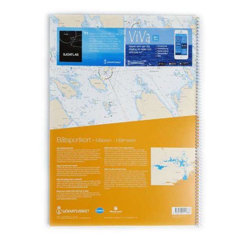 Båtsportkort katalog Mälaren och Hjälmaren Baksida Kartkungen