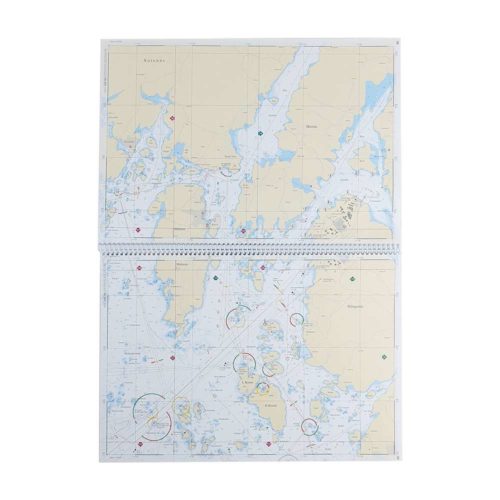 Båtsportkort sjöfartsverket Västkusten Norra mittuppslag Svinesund-Måseskär Kartkungen