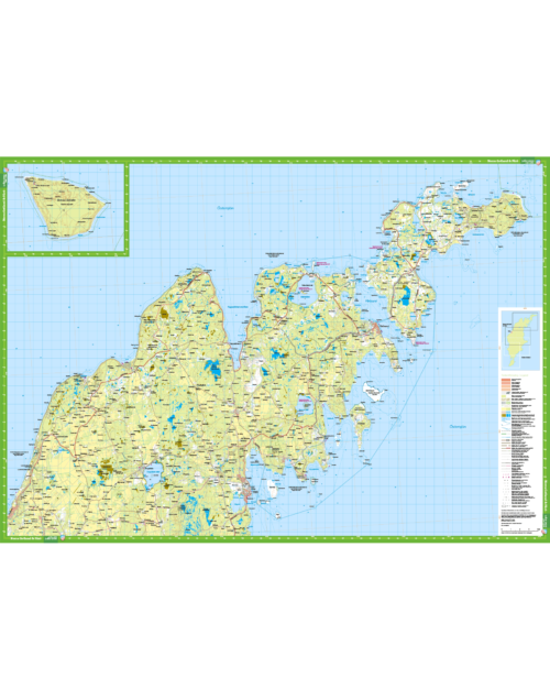 Vandringskarta Karta över Norra Gotland Fårö - Kartkungen