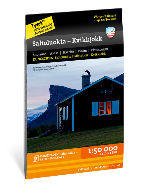 Karta Kungsleden Saltoluokta – Kvikkjokk 9789188335456