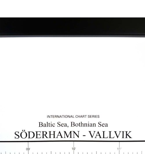 Inramat sjökort över Bottniska viken Söderhamn för vägg. Där ni kan märka ut med nålar vart ni har rest eller vill resa. Eller kanske bara som en fin tavla?