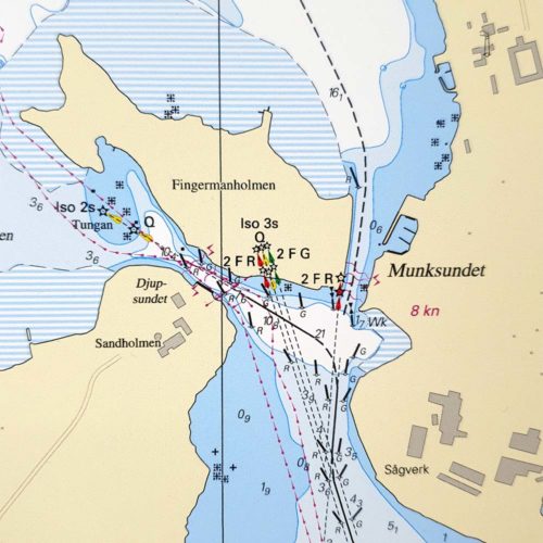 Inramat sjökort över Bottniska viken Piteå för väggen. Där ni kan märka ut med nålar vart ni har rest eller vill resa. Eller kanske bara som en fin tavla?Handgjord ram.