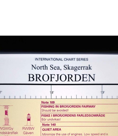 inramat sjökort Brofjorden