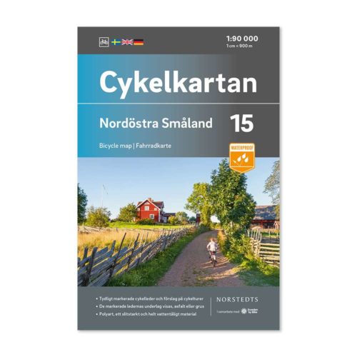 Cykelkarta 15 katalogbild framsida Nordöstra Småland 9789113106212
