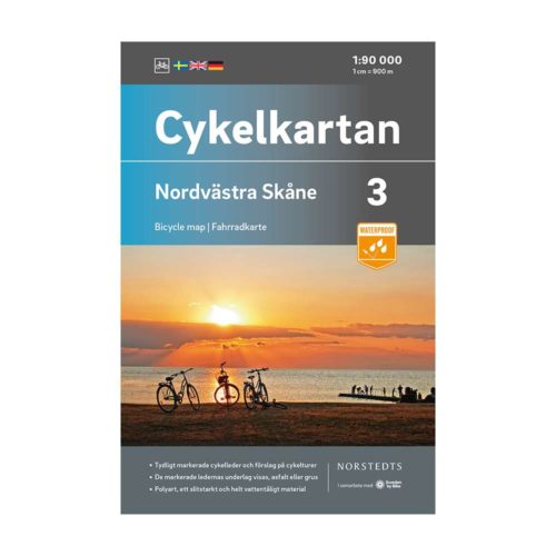 Cykelkarta 3 Nordvästa Skåne bild framsida 9789113106090