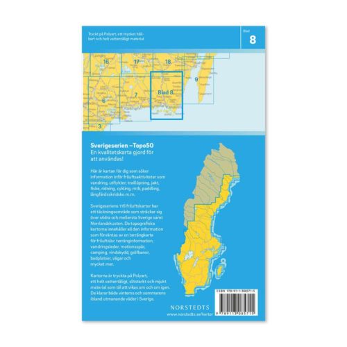 Friluftskarta-8-Karlskrona-9789113085715-täcker-Påryd-Eringsboda-Torsås-Rödeby-Nättraby-Utlängan-Brömsebro