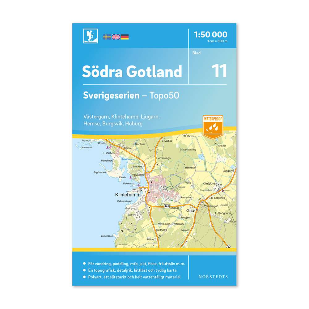 Friluftskarta 11 Södra Gotland 1:50000 - Kartkungen