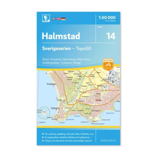 Friluftskarta 14 Halmstad Sverigeserien 9789113085777