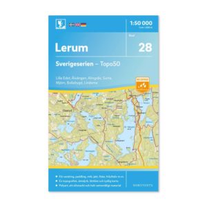 Friluftskarta 28 Lerum Sverigeserien 9789113085913