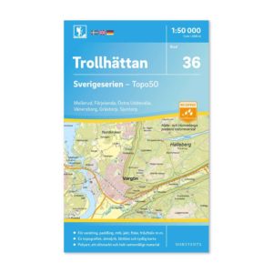 Friluftskarta 36 Trollhättan Sverigeserien 978911308599