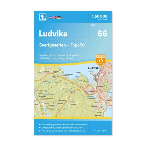 Friluftskarta 66 Ludvika Sverigeserien 150 000 Kartan täcker även Idgerberget, Nyhammar, Grängesberg, Ställdalen, Kopparberg och Kloten. 9789113086293
