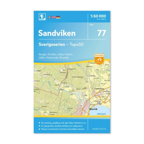 friluftskarta 77 Sandviken Sverigeserien 150 000 art 9789113086408