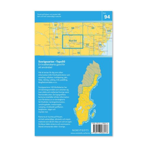 friluftskarta 94 Ånge sverigeserien karta för vandring art.nr 9789113086576 (2)