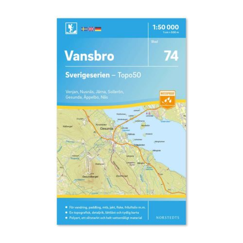 friluftskarta vandring 74 Vansbro Sverigeserien 150 000 nr 9789113086378