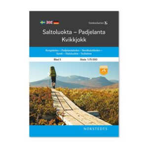 Fjällkarta 3 Saltoluokta Padjelanta Kvikkjokk outdoor map sweden 9789113068152