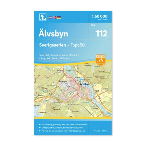 Friluftskarta 112 Älvsbyn Sverigeserien map hike sweden 9789113086750