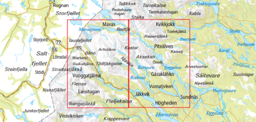 Fjällkarta 4 Kvikkjokk-Jäkkvik 9789113068169 baksida