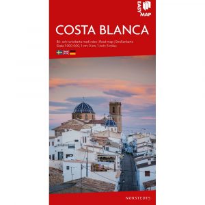 Bil- och turistkarta över Costa Blanca-9789113083582