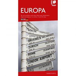 Bil- och turistkarta över Europa i skala-easymap-9789113083247