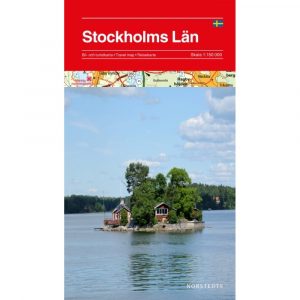 Bilkarta och turistkarta över Stockholms län 9789113069197