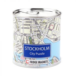 Pussel Stockholm city med magneter för kylskåpet 4260153734221