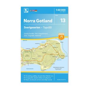 Friluftskarta 13 Norra Gotland 9789113085760 Gotska Sandön, Fårö, Kapellshamn, Slite, Tingsläde och Väskinde