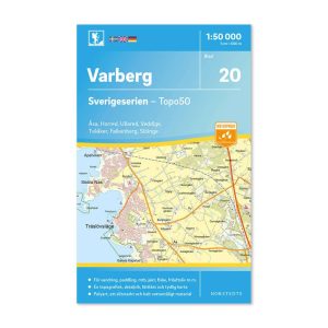Friluftskarta 20 Varberg Sverigeserien 9789113085838