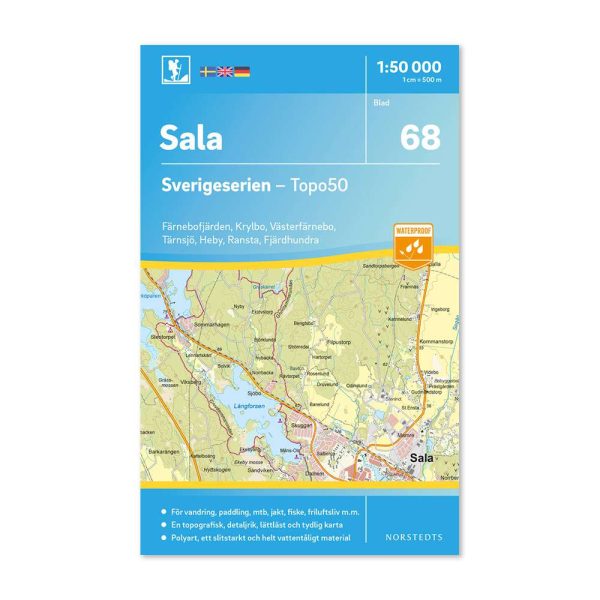 Friluftskarta 68 Sala Sverigeserien 9789113086316