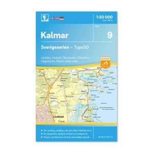 Friluftskarta 9 Kalmar 9789113085722 Karta Läckeby, Lindsdal, Färjestaden, Söderåkra, Degerhamn, Ölands södra udde