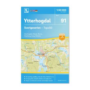 Friluftskarta 91 Ytterhogdal Sverigeserien 9789113086545 kart för vandring