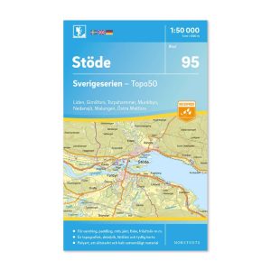 Friluftskarta 95 Stöde Sverigeserien karta vandra 9789113086583