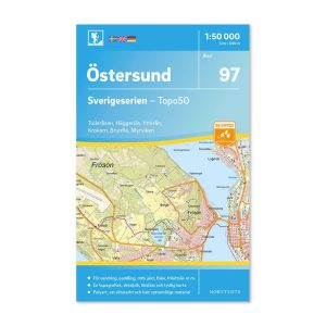 Friluftskarta 97 Östersund Sverigeserien 9789113086606 framsida