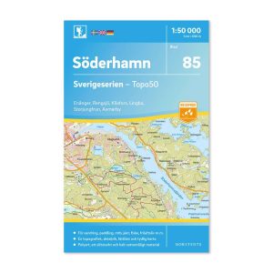 Friluftskarta vandringskarta 85 Söderhamn art 9789113086484 Sverigeserien 150 000