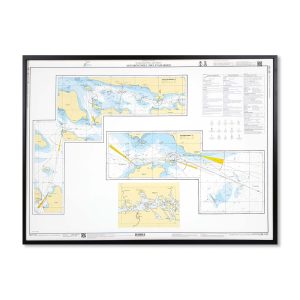 Sjökort på väggen Mälaren-Aggarösundet-Hjulstafjärden SE1133