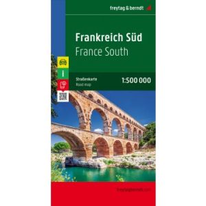 vagkarta-frankrike-syd-freytag-berndt-9783707905816