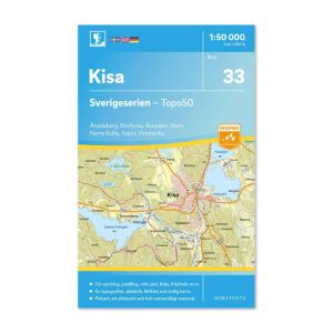 friluftskarta 33 Kisa Sverigeserien 9789113085968