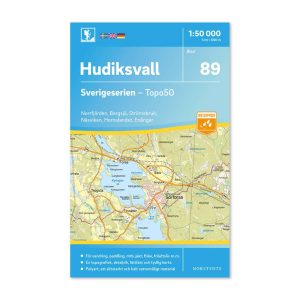 friluftskarta vandringskarta 89 hudiksvall sverigeserien 9789113086521