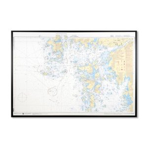 Inramat Sjökort 9313 Specialkort Vinga Göteborg Tavla för vägg INT1316SE9313-01
