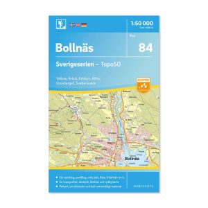 vandringskarta 84 Bollnäs friluftskarta Sverigeserien 150 000 art 9789113086477